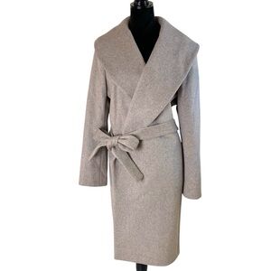 Ann Taylor Taupe Belted Coat